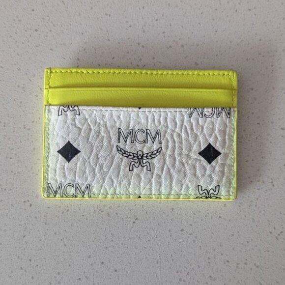 MCM white monogram card holder - Picture 1 of 2